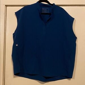 Figs Deep Blue Sleeveless Blouse